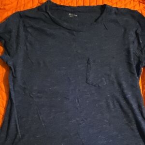 Madewell Navy Short-Sleeve Pocket Tee